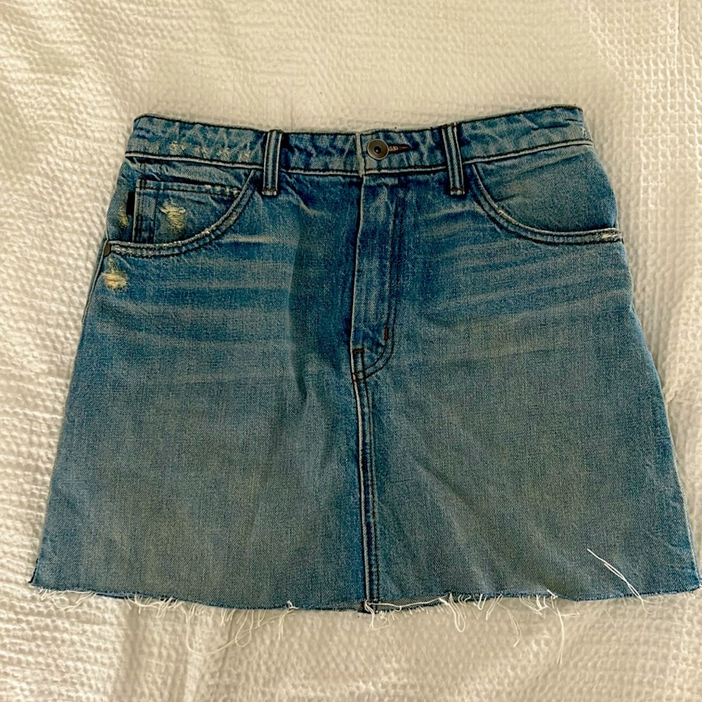 Helmut Lang Denim Mini Skirt